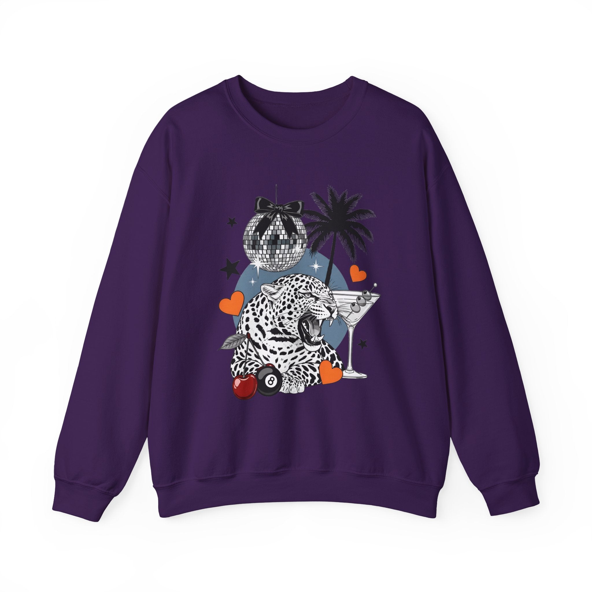Disco Cheetah Sweatshirt - Gildan
