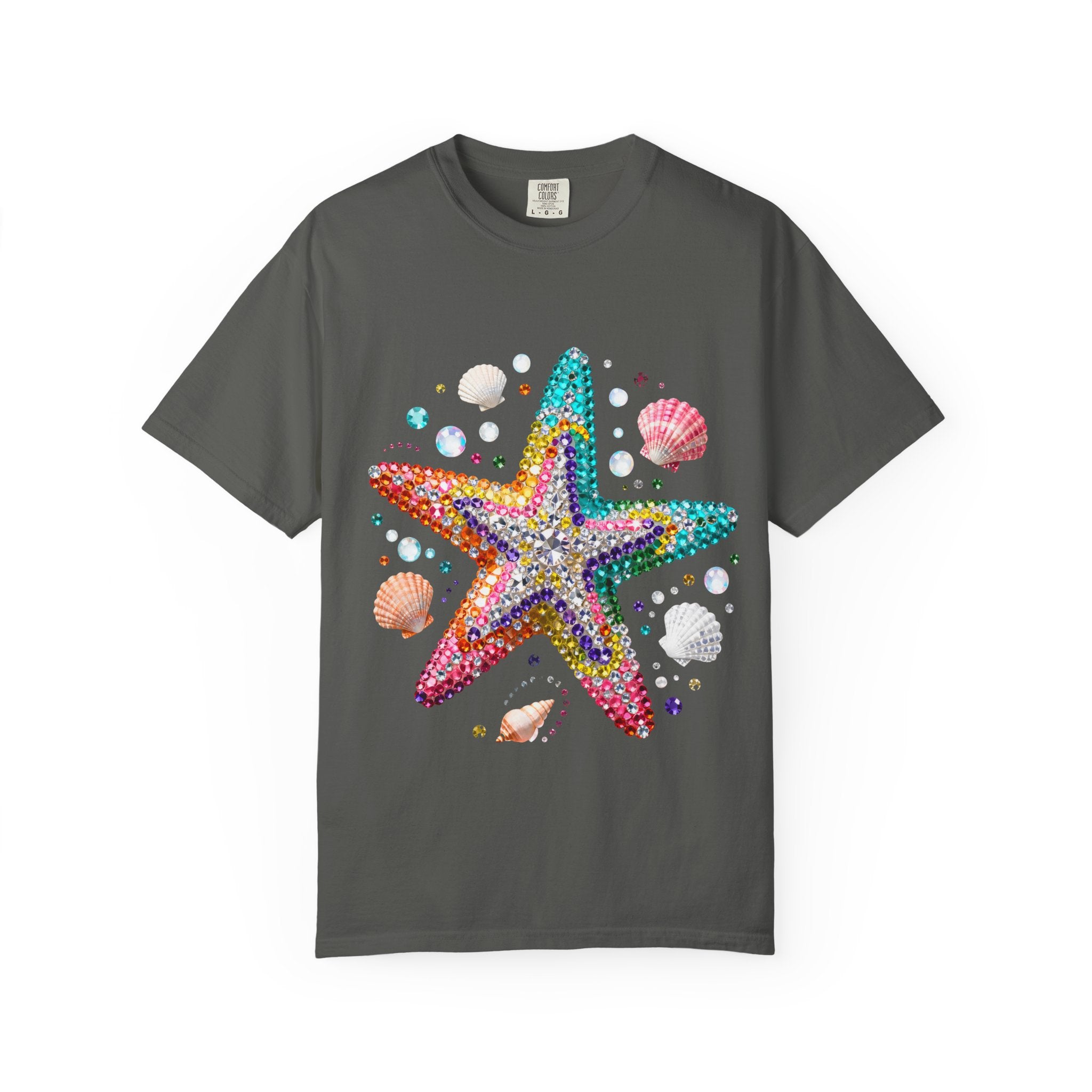 Jeweled Starfish Tee - Comfort Colors