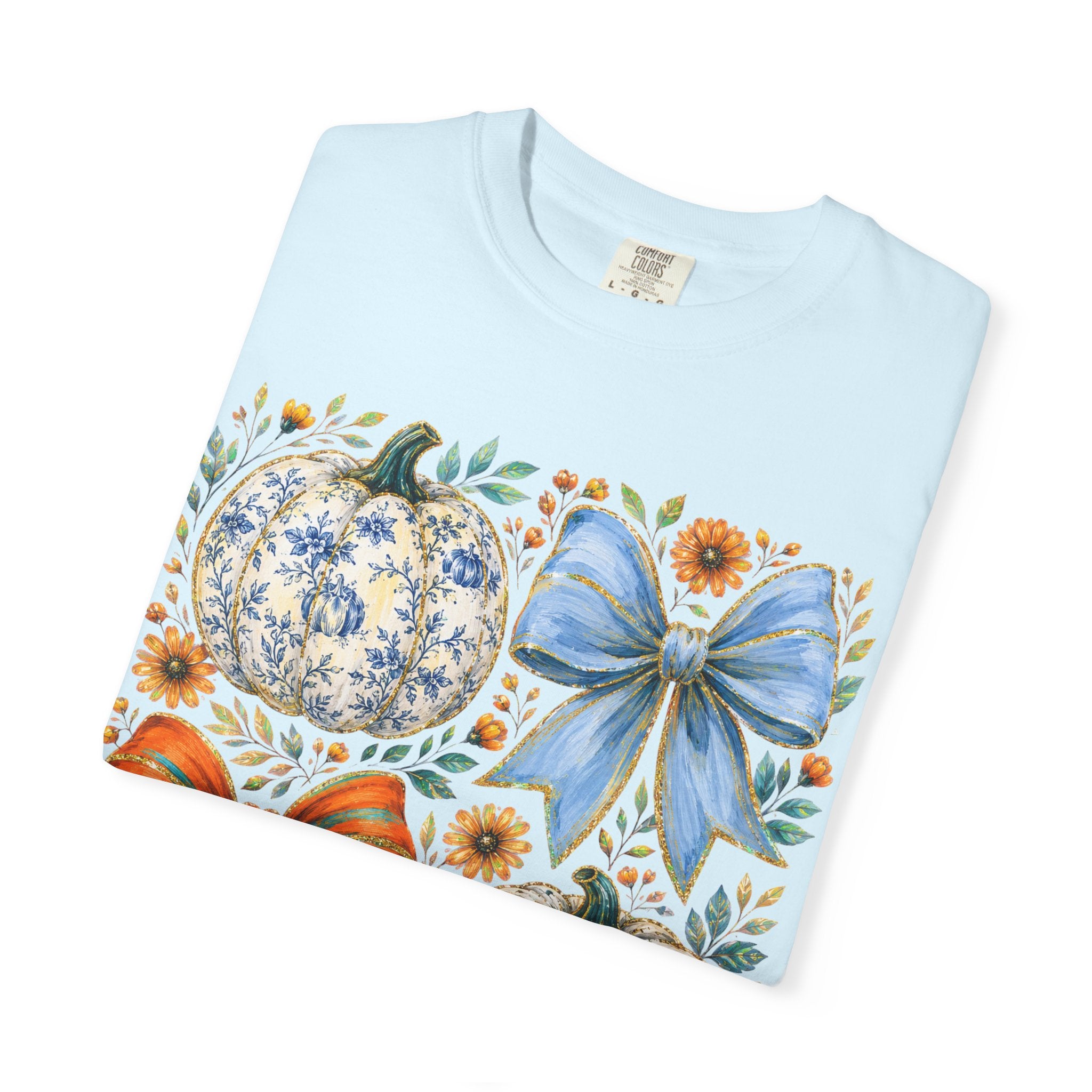Pumpkin Bows Tee - Comfort Colors