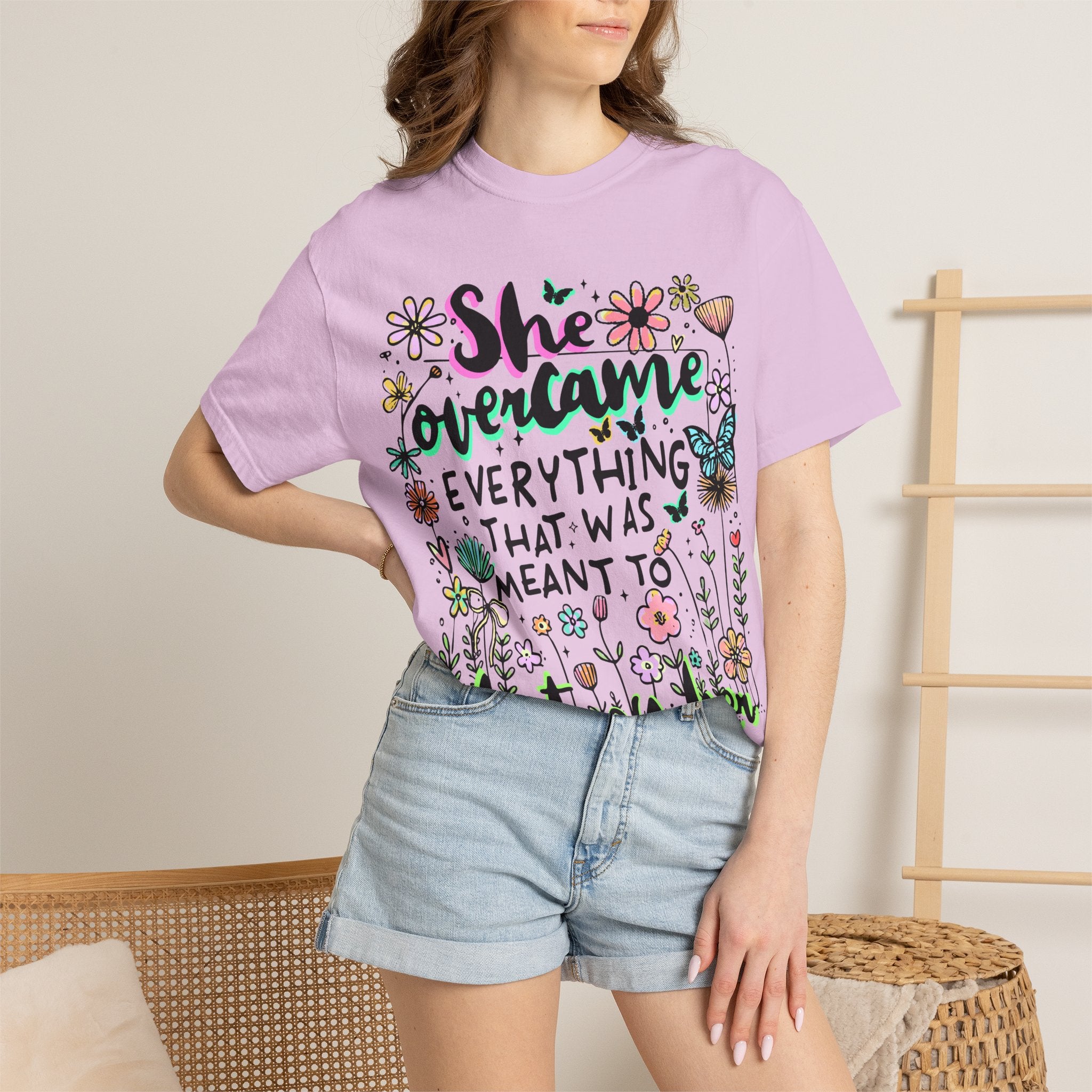 She Overcame Everything Tee - Comfort Colors