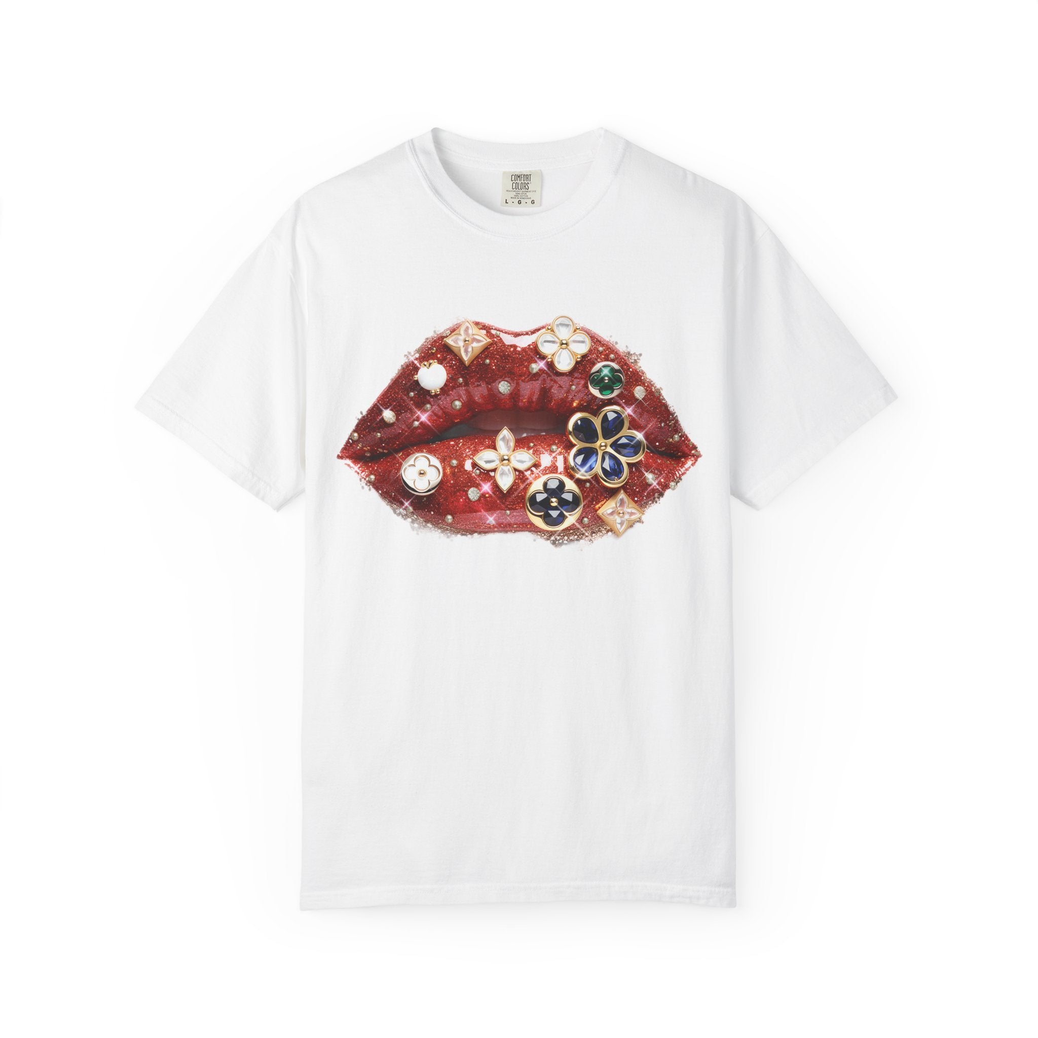 Jewel Lips Tee - Comfort Colors