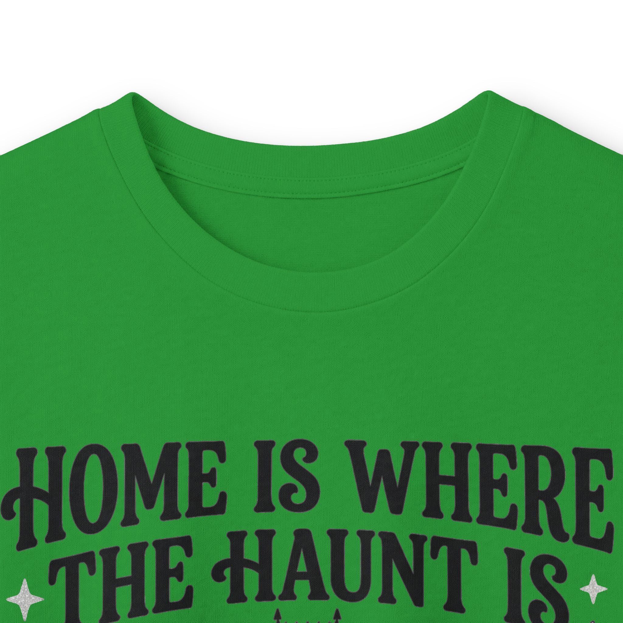 Home Is Where The Haunt Is Long Sleeve Tee - Gildan