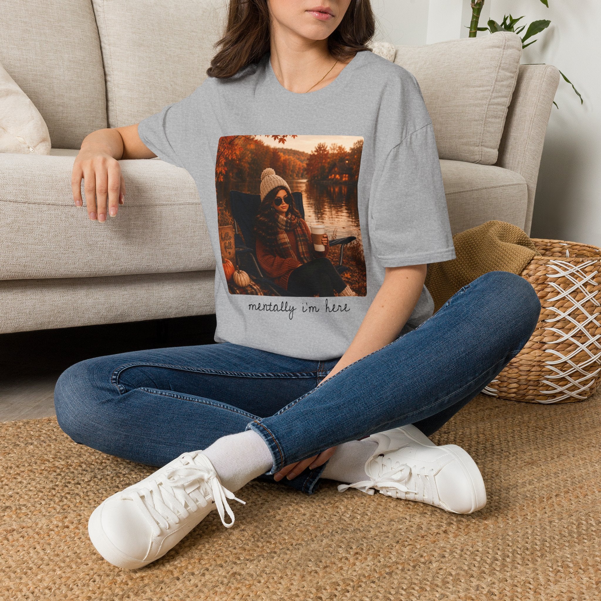 Mentally I'm Here Tee - Gildan