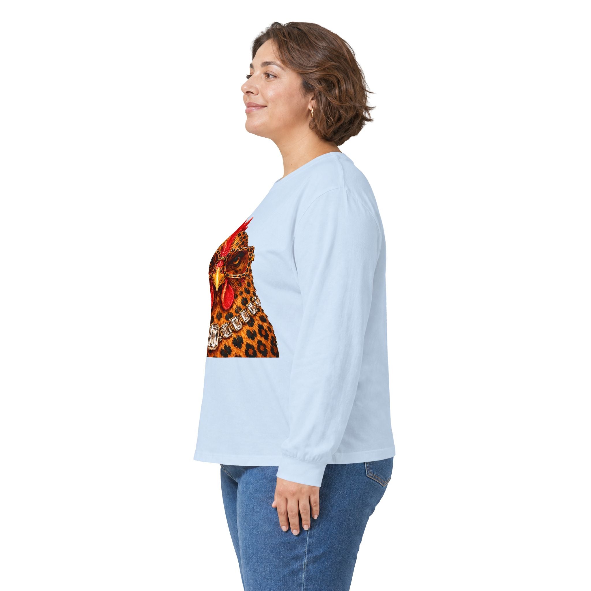 The Sassy Chicken Long Sleeve Tee - Gildan