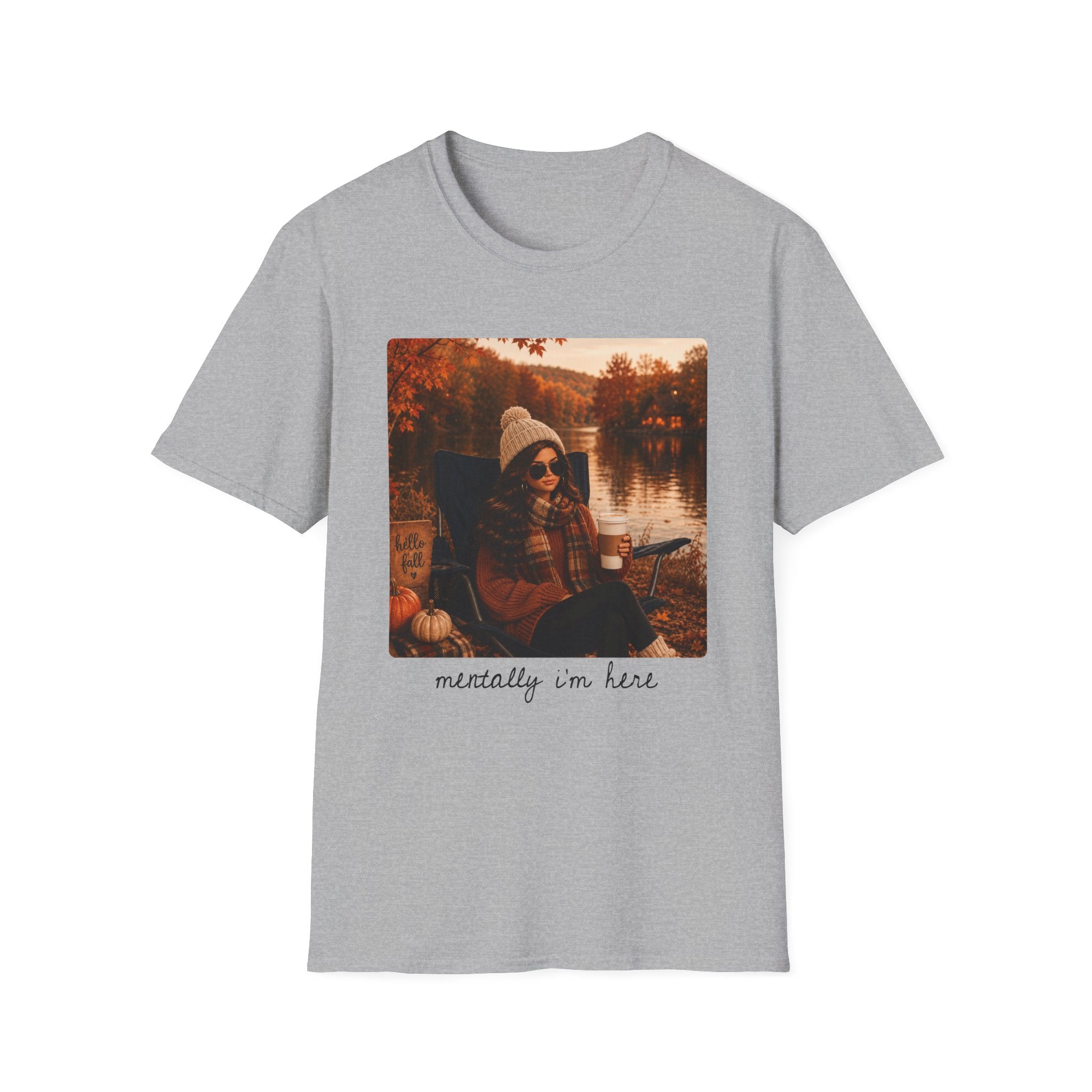 Mentally I'm Here Tee - Gildan