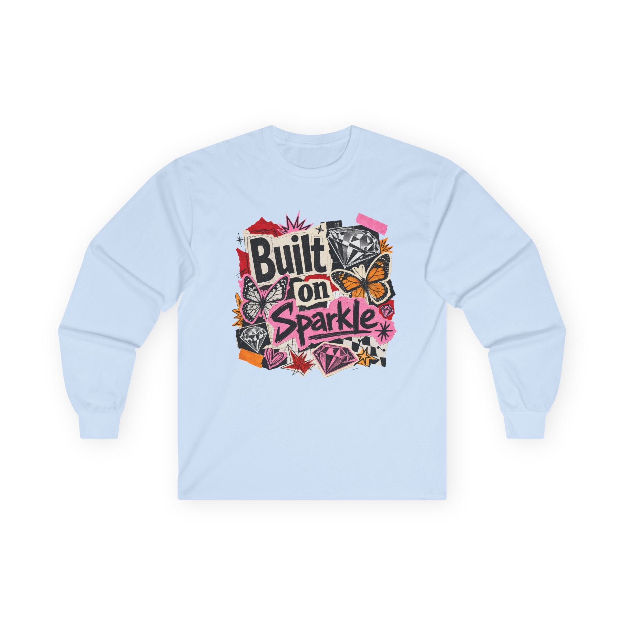 Built on Sparkle Long Sleeve Tee - Gildan