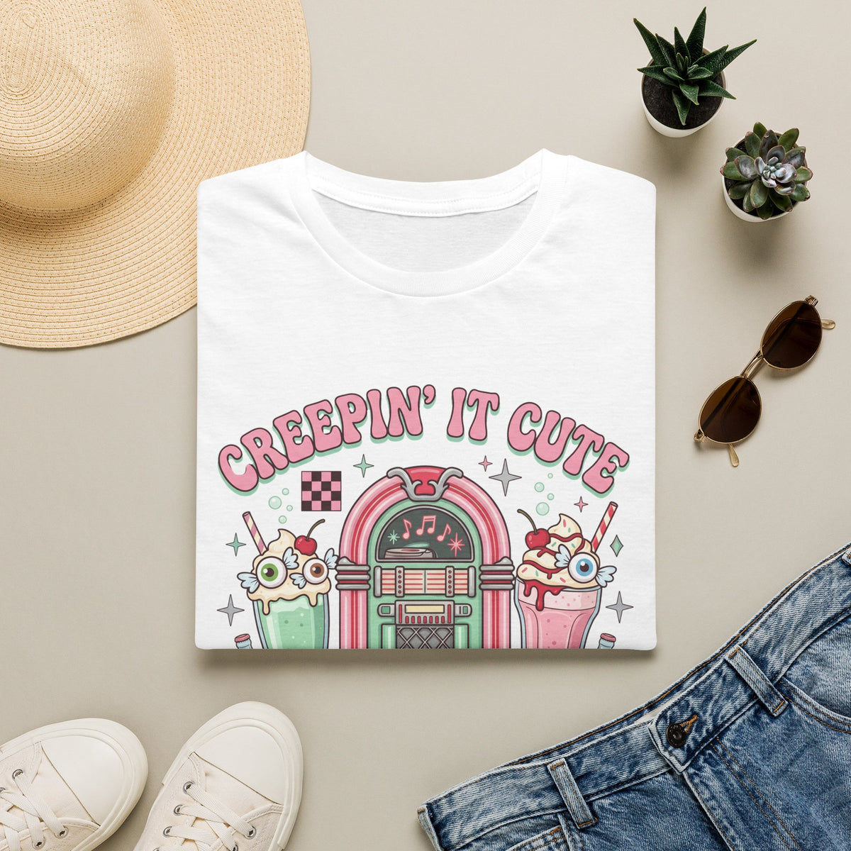 Creepin' It Cute Tee - Gildan