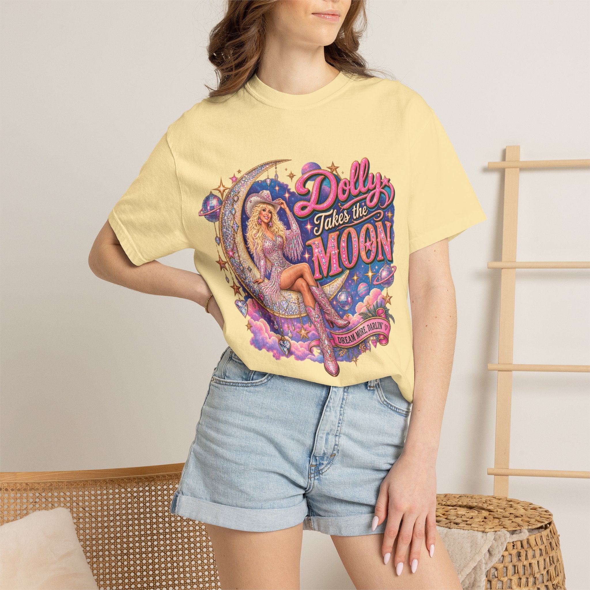 Dolly Takes The Moon Tee
