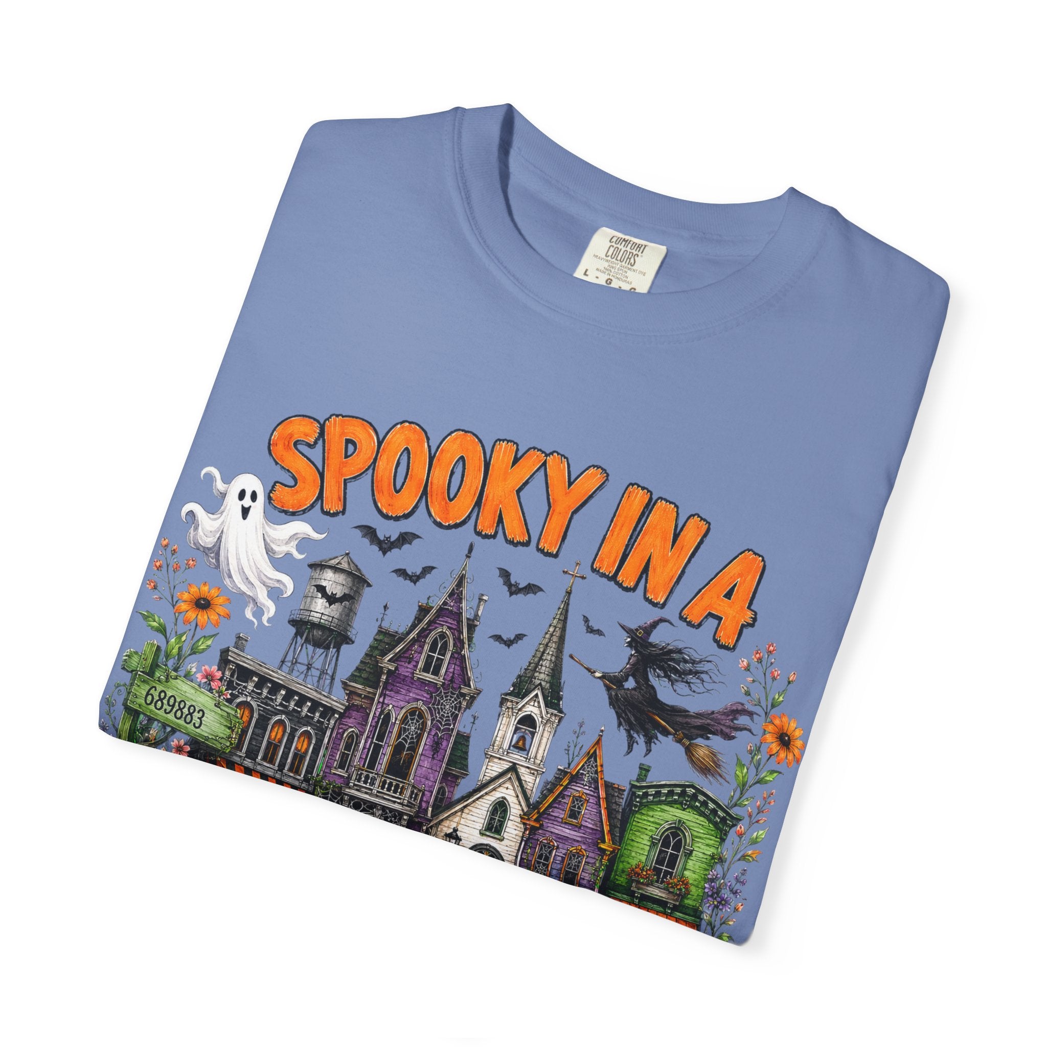 Spooky In A Small Town Tee - Comfort Colors