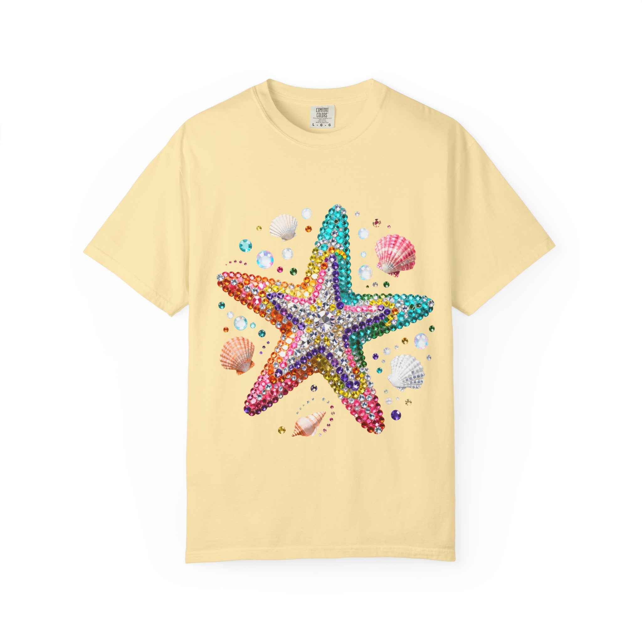Jeweled Starfish Tee - Comfort Colors