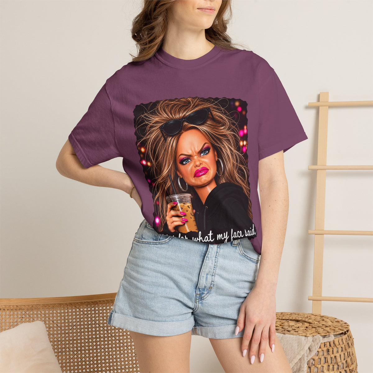 Sorry For What My Face Said Tee - Comfort Colors