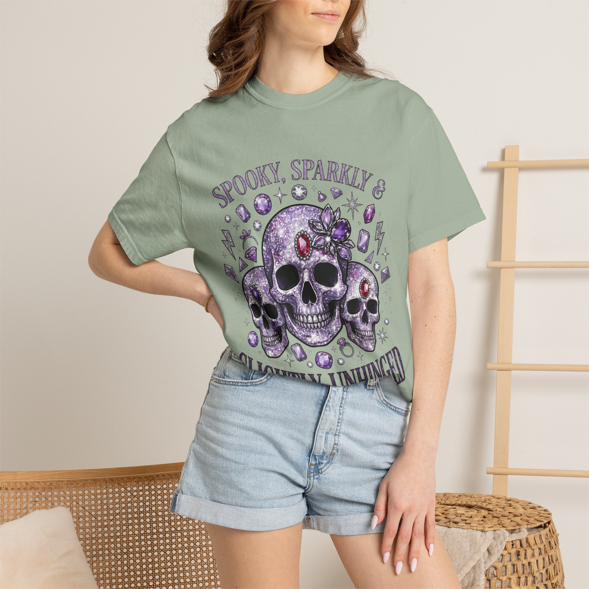 Spooky and Sparkly Tee - Comfort Colors