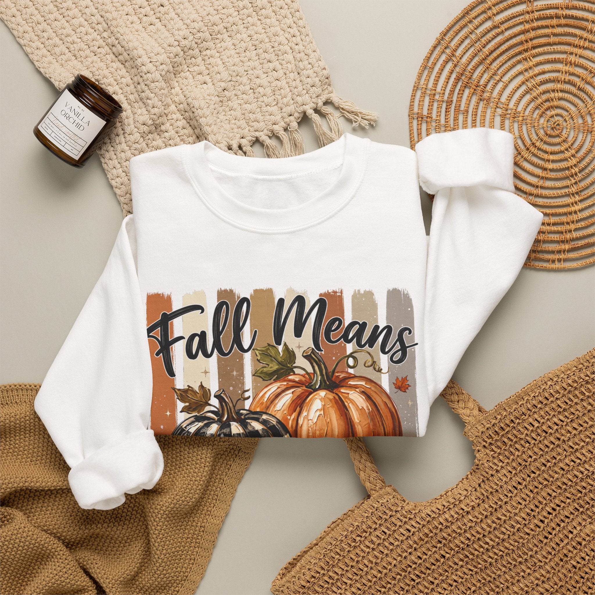 Fall Means Football Sweatshirt - Gildan