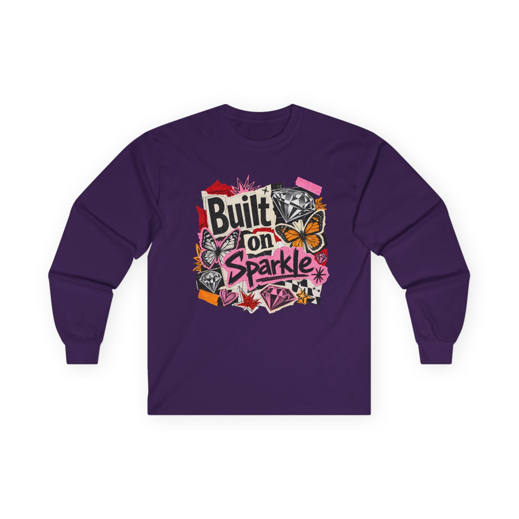 Built on Sparkle Long Sleeve Tee - Gildan