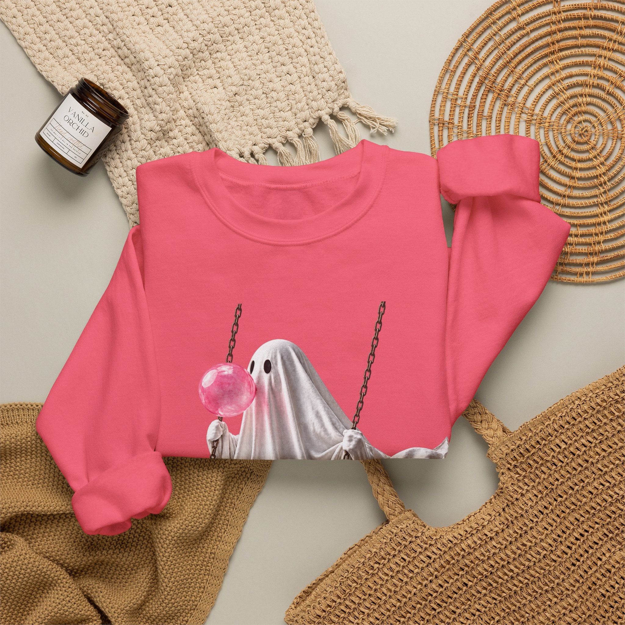 Bubblegum Ghost Sweatshirt - Gildan