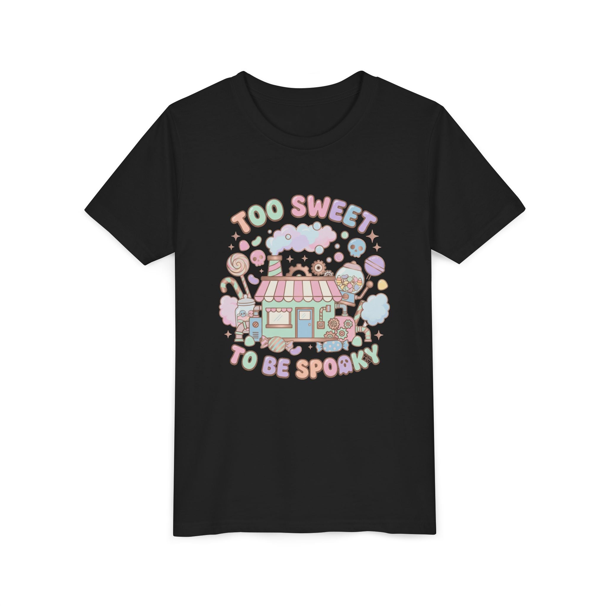 Too Sweet To Be Spooky Big Kid Tee