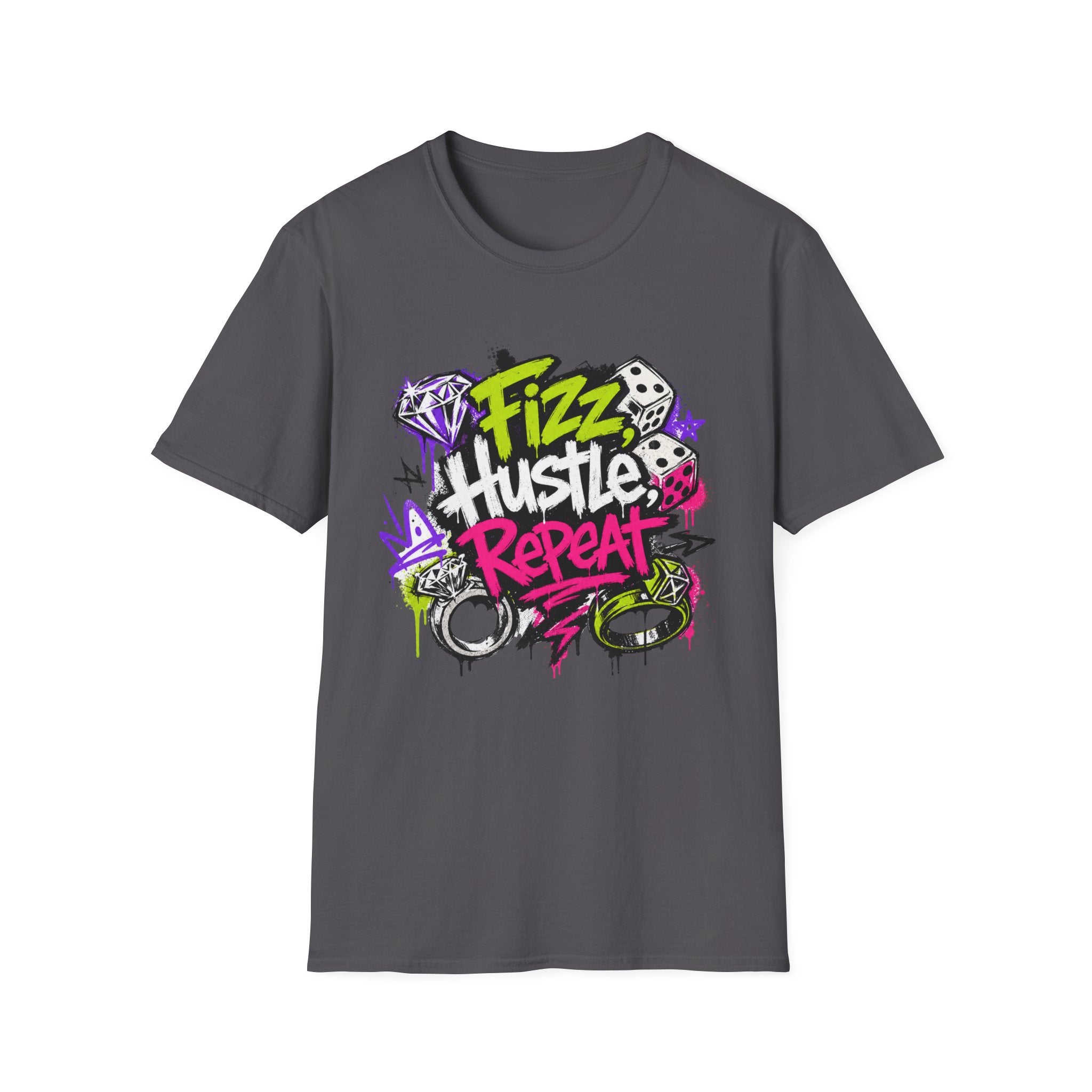 Fizz Hustle Repeat Tee - Gildan