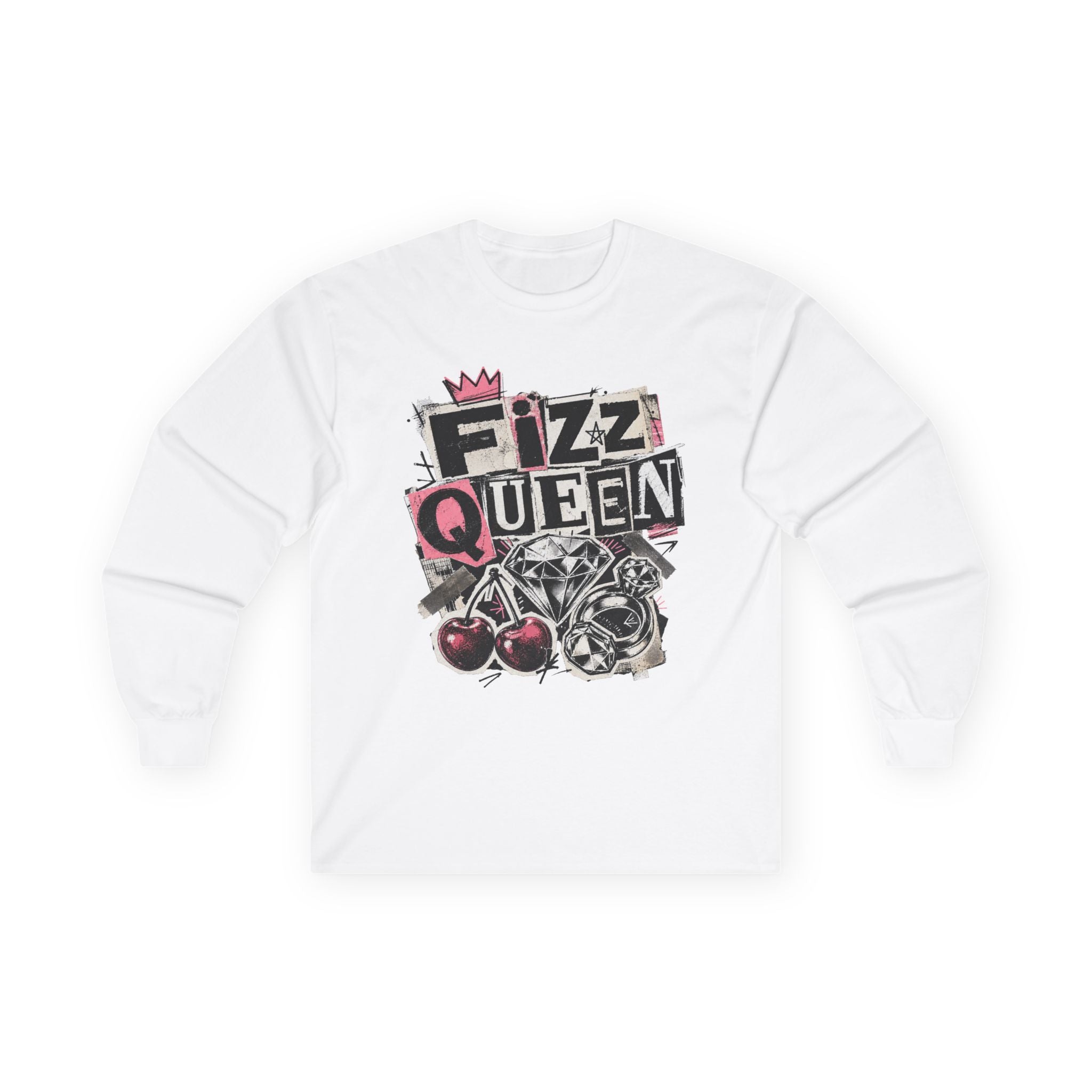 Fizz Queen Long Sleeve Tee - Gildan