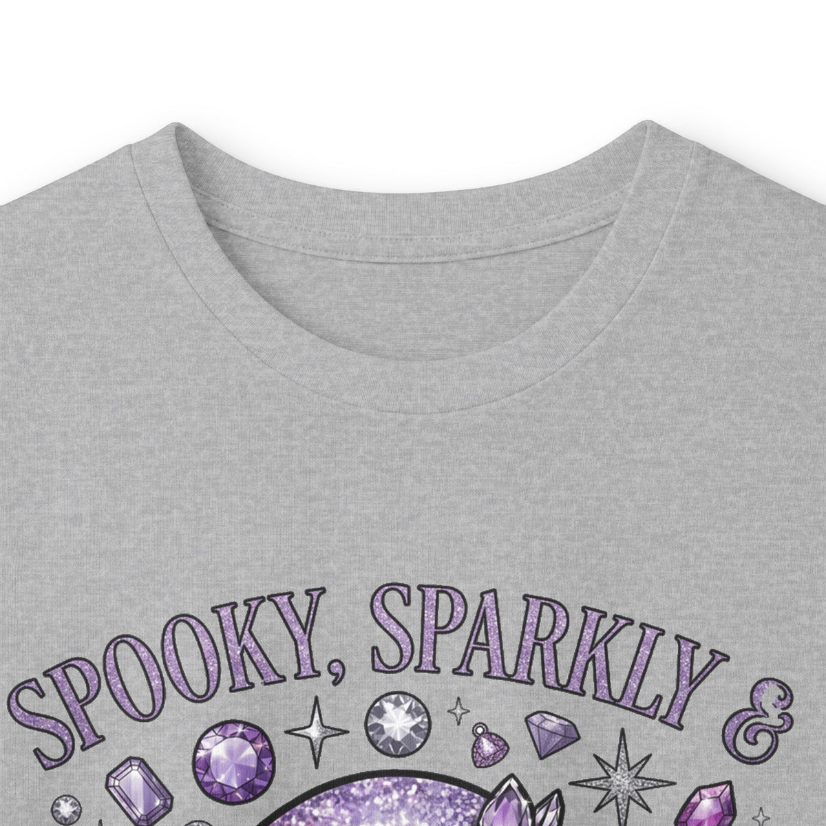 Spooky and Sparkly Long Sleeve Tee - Gildan