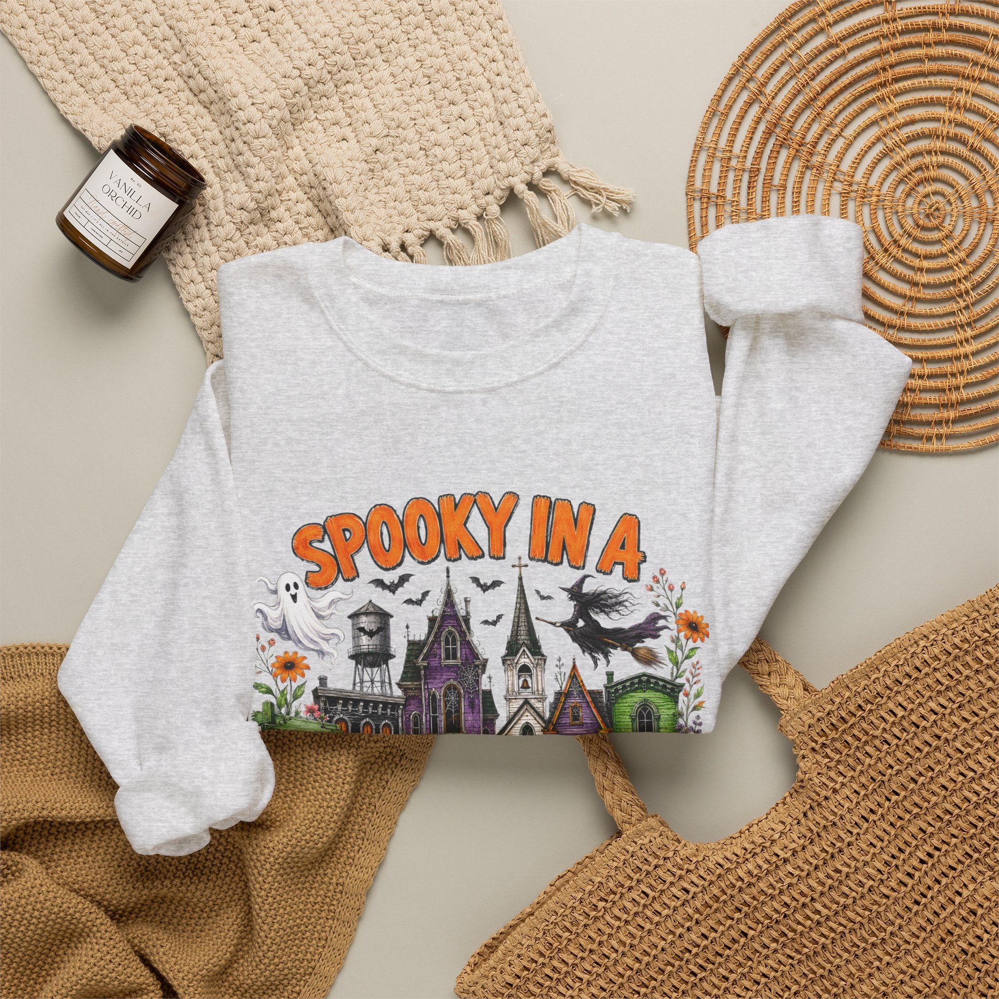 Spooky In A Smalltown Sweatshirt - Gildan