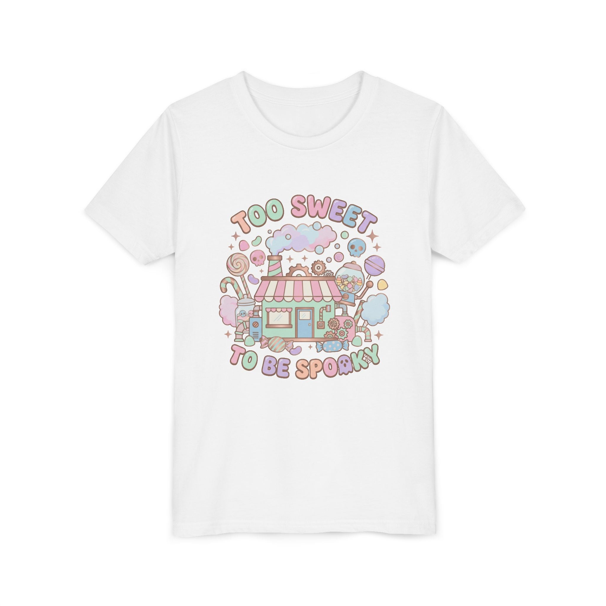 Too Sweet To Be Spooky Big Kid Tee